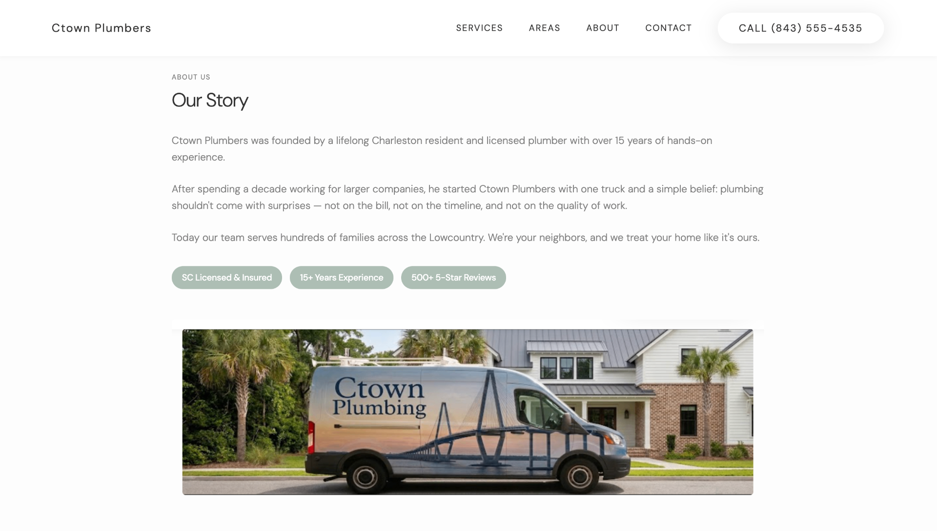 Ctown Plumbers — branded service van